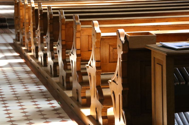 Polished Wooden Pews